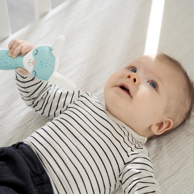Ababu Hängespielzeug Rassel Häschen für den Kinderwagen