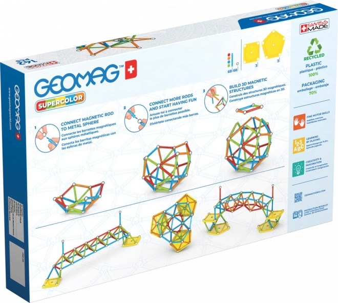 Geomag Supercolor Baukasten 142 Teile