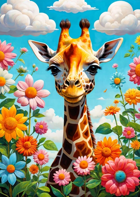 Niedliches Puzzle Giraffe 1000 Teile