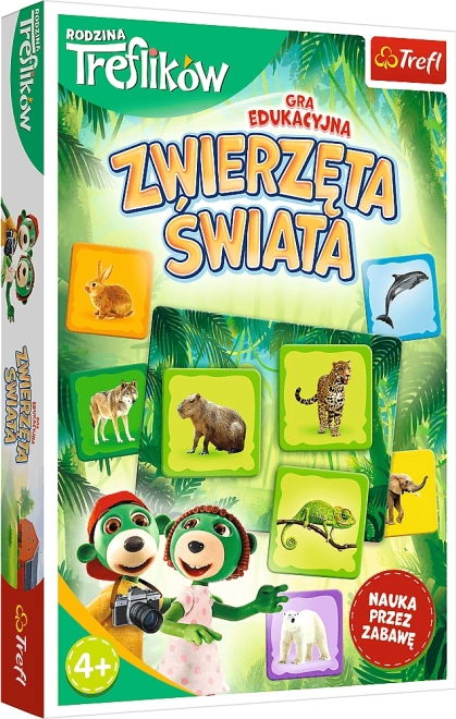 Tiere der Welt – TREFLIK-Familie, lehrreiches Spiel für Kinder ab 4 Jahren