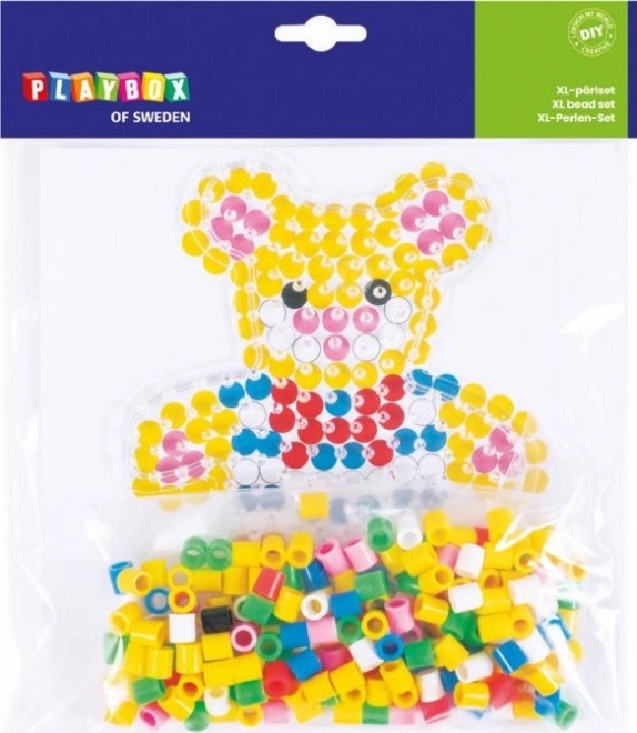 PLAYBOX Bügelperlen Kleine Set Bär XL 250 Stk