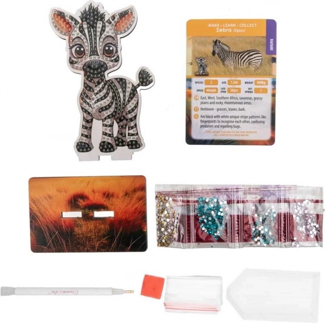 Diamantmalerei Safari: Zebra