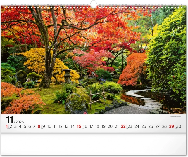 Wandkalender Gärten 2026