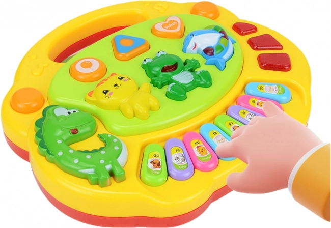 Interaktive Kinderklaviertasten mit Tiergeräuschen