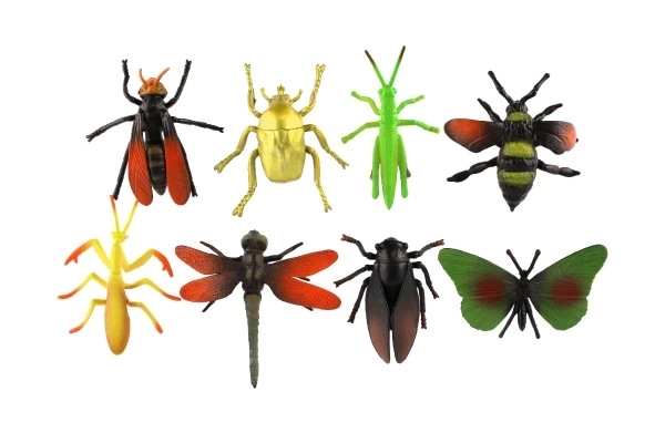 Set aus 8 Insektenfiguren