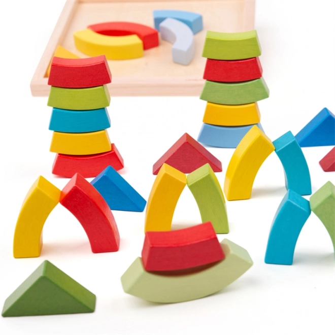 Bigjigs Toys Holzbausteine Bögen und Dreiecke