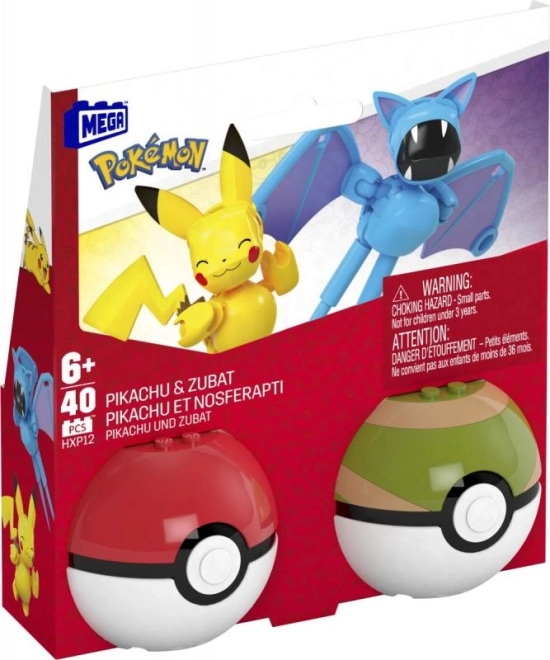 Pokémon Pokéball Doppelpack Pikachu und Zubat