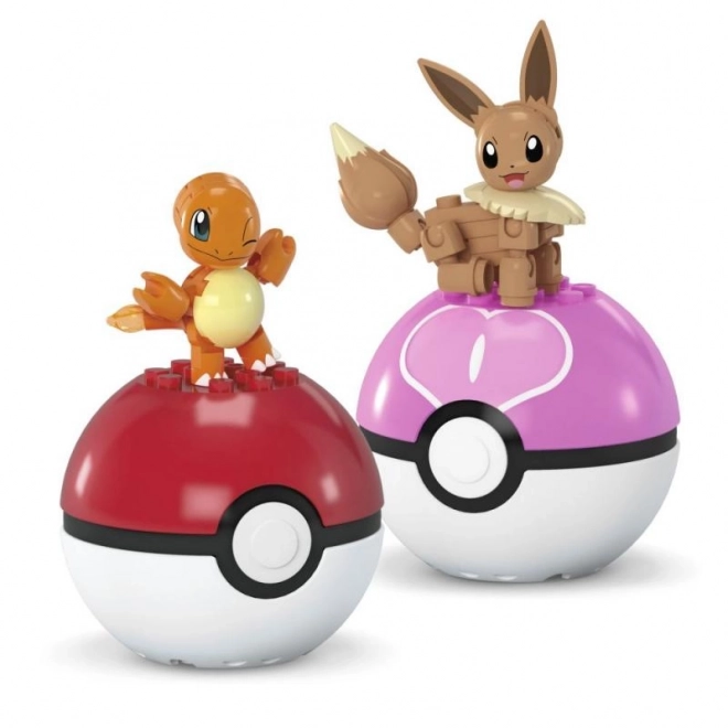 Mega Pokémon Pokéball Doppelpack Charmander und Evoli