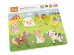 Holzpuzzle Tiere - mit Sound