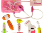 Ärztliches Set im Koffer mit Effekten rosa