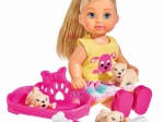 Evi Puppe mit Welpen