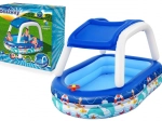Bestway aufblasbares Kinderplanschbecken Sea Captain mit Sonnendach und Lenkrad