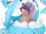 Aufblasbarer Kinder-Wassersessel mit Sonnendach – Hai, bis 23 kg