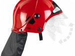 Kinder-Feuerwehrhelm MSA mit klappbarem Visier – rot