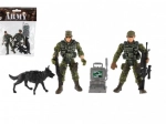 Set militärischer Figuren mit Hund und Zubehör