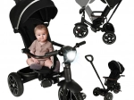 Trike Fix Elite Kinder-Dreirad mit Kinderwagenfunktion 2in1 Schwarz