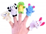 Set aus Plüsch-Fingerpuppen – Tiere, 10 Stk.
