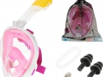 Vollflächige faltbare Schnorchelmaske S/M rosa