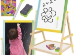 Doppelseitige Kindertafel aus Holz KRUZZEL
