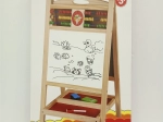 Beidseitige Holz-Kindertafel mit Rechenrahmen