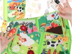 Sensorisches Stoffbuch Bauernhof mit Aktivitäten und Fingerpuppen