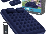 Bestway Velours-Luftmatratze Queen 203 × 152 cm mit Pumpe und Kissen