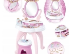 Smoby Disney Princess Schminktisch 2-in-1 mit drehbarem Spiegel und Hocker