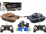 RC-Panzerschlacht – Set mit 2 Panzern, 25 cm, mit Sound und Licht, wiederaufladbar, 27/40 MHz