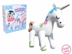 Aufblasbares Einhorn mit Wassersprühfunktion 220 × 160 × 80 cm – tschechische Verpackung