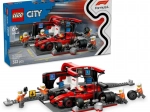 LEGO City F1-Boxenstopp und Mechaniker mit FERRARI-Monoposto