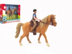 Plastikpferd mit Jockey – Reitset für Kinder 15 cm