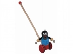 Holzschubspielzeug kleiner Maulwurf mit Glöckchen