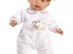 Puppe Joelle 38 cm mit weichem Bäuchlein und rotbraunen Haaren