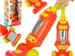 Interaktiver Kinder-Stielstaubsauger mit Geräuschen, himbeerfarben, 46 cm