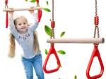 Kinder-Turnreck aus Holz mit Griffen für den Garten