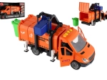 Müllwagen mit Licht, Sound und Mülltonne, 30 cm