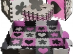 Schaumstoff-Puzzlematte 30 × 30 cm, 16 Teile, Laufstall