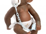 Realistisches Affenbaby mit Ganzkörper-Vinyl - 32 cm