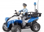Bruder blaue Polizeiquad mit Figur