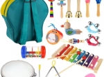 Musikinstrumente im Rucksack