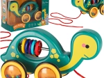 Ziehschildkröte mit Schnur – Sinnes-Spielzeug und Rassel