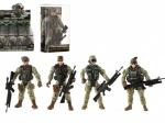 Militär-Actionfigur mit Waffe 10 cm in Kunststoffbox