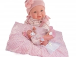 Realistische Babypuppe MIA mit Blinzeln und Pipi, 42 cm