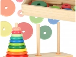 Hölzerner Hanoi-Turm – bunter Sortierer mit Box
