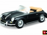 Bburago Porsche 356 B Cabriolet schwarz 1:24
