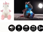 Plüsch-Einhorn mit Flügeln und Lichteffekten