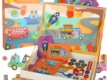 Magnetisches Buch – Faltbares Puzzle mit Verkehrsmitteln