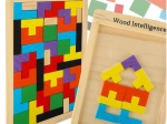Holzpuzzle Tetris mit 40 Teilen