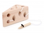 Holz-Fädelkäse mit Maus – Small Foot