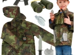 Kinder-Karnevalskostüm Soldat mit Zubehör für Kinder von 3–8 Jahren